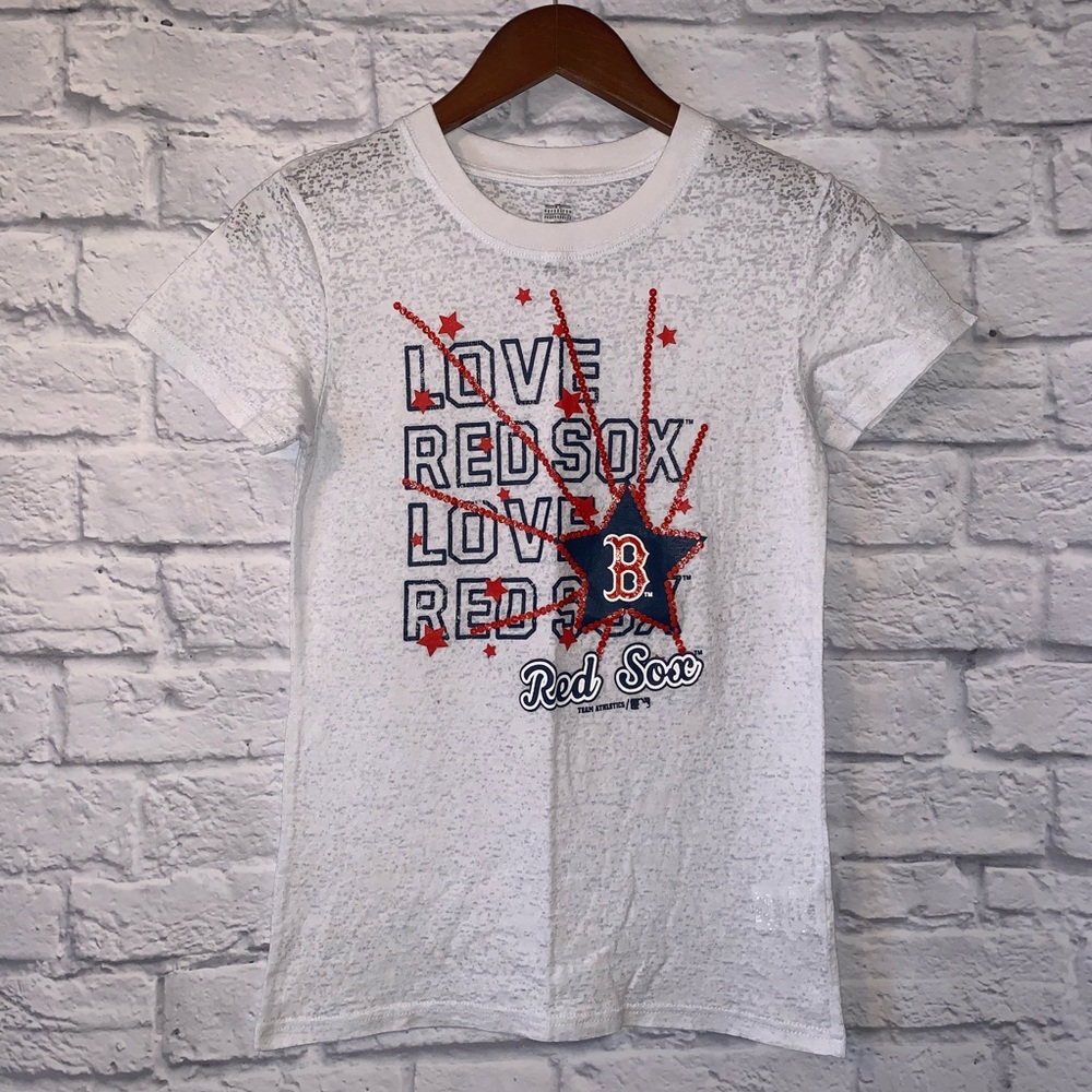 🪴3/$15 LOVE Boston Red Sox Burnout T Shirt - Sz YXL